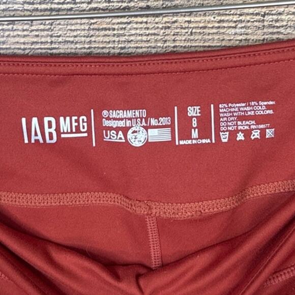 IAB MFG I Am Becoming Flex 5 Inch Bike Shorts Burnt Orange Size Medium 8 - Picture 5 of 6